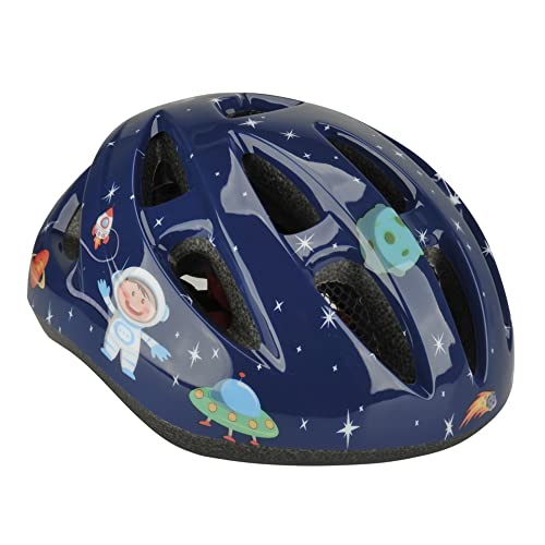 FISCHER Kinderhelm Fahrradhelm Jugendhelm Eule XS S 48-54cm blau hochfeste EPS-Schale TÜV-Zertifiziert