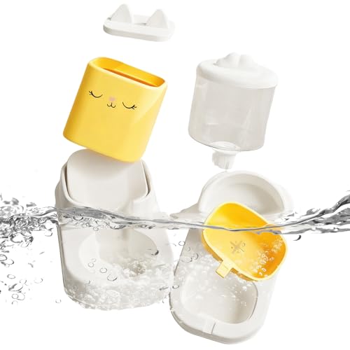 Shouxiut Futterautomat Nicht elektrischer Futternapf Futterspender für Katzen und Hunde für kleine mittelgroße Welpen Kätzchen Fütterung Trinken drinnen und draußen Zuhause Büro Wohnheim