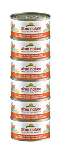 almo nature Megapack Katzenfutter nass - Huhn mit Kürbis - 6er Pack 6x70g