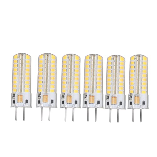 6pcs GY6.35 LED Birne 700lm 72 LEDs LED Mais Glühbirne für Pendelleuchten Deckenleuchten AC DC12V 3000k warmes Licht