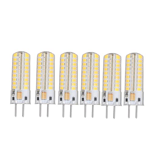 FTVOGUE 6 Stück GY6.35 LED-Birnen 72 LEDs Mais-Glühlampen 7 W AC DC 12 V 700 Lm für Pendelleuchten Deckenleuchten 2