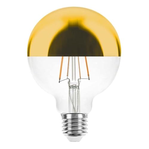 NCC-Licht LED Filament Globe G95 5W 43W E27 Kopfspiegel Gold 520lm warmweiß 2700K DIMMBAR