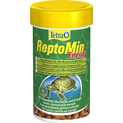 Tetra ReptoMin Energy Schildkröten-Futter - ausgewogenes nährstoffreiches Premiumfutter mit Krill Garnelen 100 ml Dose