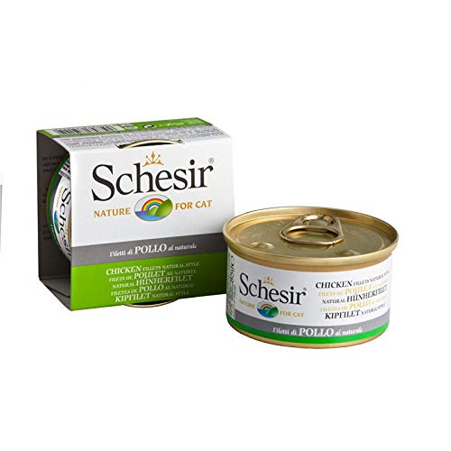 Schesir Natural Hühnerfilet 24x 85g Katzenfutter nass