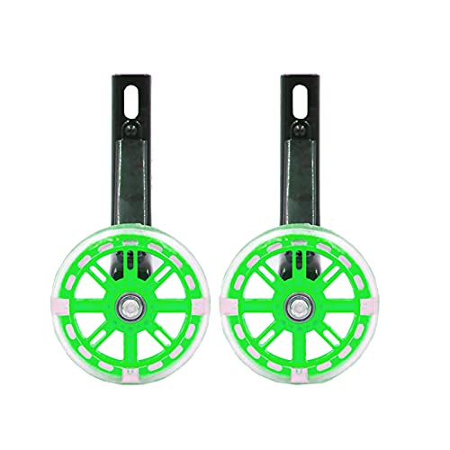 FUFU 12-20-Zoll-Kinderfahrrad-Trainingsrad-Trainings-Ersatz stabile Radbalance blinkt Color Green Size 18in