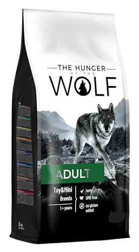The Hunger of the Wolf Hundefutter für ausgewachsene Hunde kleiner und mini Rassen Yorkshire Shih Tzu Chihuahua Fein zubereitetes Trockenfutter mit Huhn und Lamm reich an Vitamin C   3