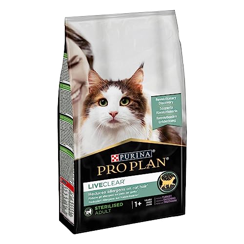 PURINA PRO PLAN LiveClear Sterilised Adult Truthahn 1 4 kg Schmackhaftes Alleinfuttermittel Kann zur Unterstützung von einem gesunden Immunsystem beitragen Mit Truthahn