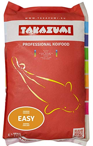 Takazumi Easy Sinkfutter 4 5 mm Koifutter Fischfutter mit niedrigen Fettgehalt ab 4 C Koi Futter - 10 kg Sack