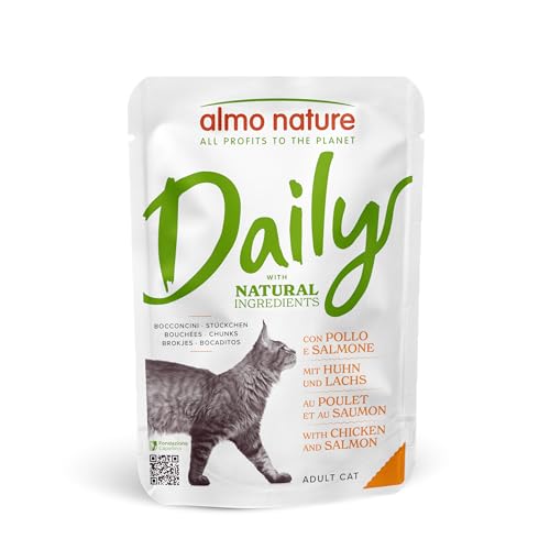  Daily Huhn und Lachs Alleinfutter für Erwachsene Nassfutter  30er 30x 70 g