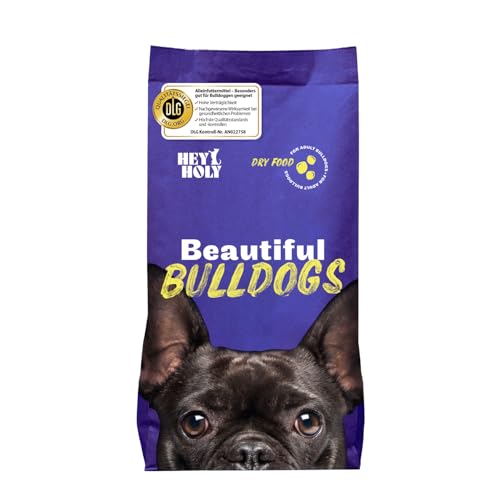 HEY HOLY für Bulldoggen 100% getreidefrei 7kg hypoallergenes für Bulldoggen Lachs Hochverträglich aus natürlichen Zutaten