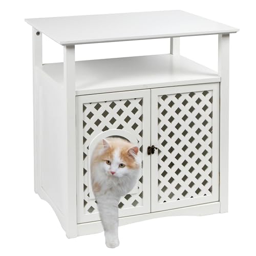 Kerbl Pet 82662 Katzenschrank Helena 64 x 46 x 65 cm weiß 1 Stück 1er Pack
