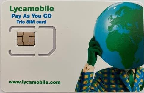 Lycamobile 12GB USA SIM-Karte Prepaid inkl. Hawaii Puerto Rico - Mobile Daten 4G LTE Unbegrenzte Nationale Internat. Anrufe SMS 12GB für 30 Tage