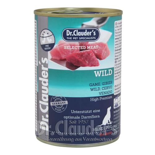 Dr. Clauders Selected Meat Wild 6X 400g Hundefutter nass