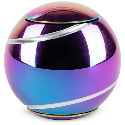 bopster Metall Spin Ball Fidget Schreibtischspielzeug Hand Spinner bestes Fidget-Spielzeug für Kinder Jugendliche Erwachsene Stressabbau Angstlinderung Autismus - Mehrfarbig Metallic