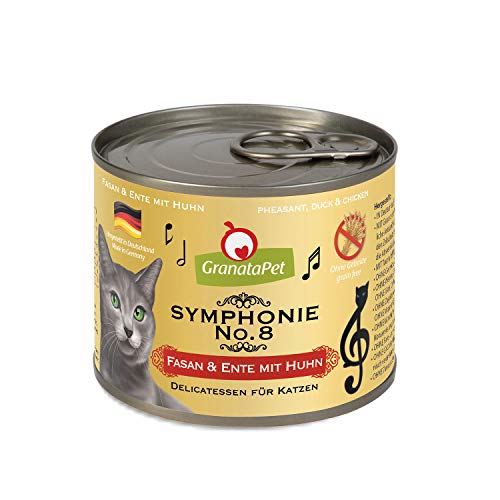  Symphonie No. 8 Fasan Ente mit Huhn 6x 200gÃ¤tze Filet in natÃ¼rlichem Gelee delikates Nassfutter fÃ¼r