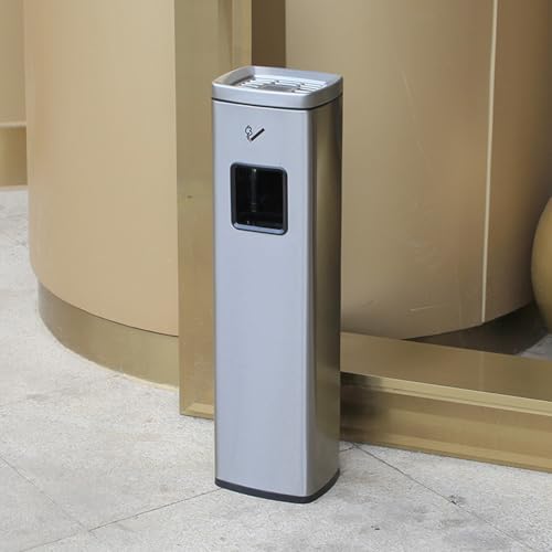 Standaschenbecher für den Außenbereich Edelstahl kommerzielles Design für Zigarettenentsorgung in Gärten Terrassen Hotels und Restaurants