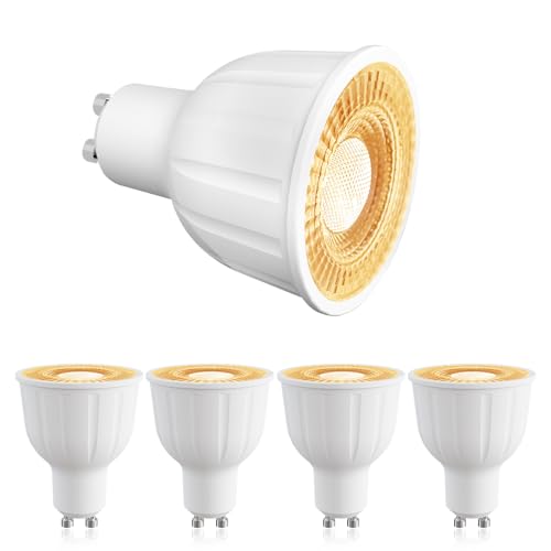 ezmyma led Gu10 Warmweiss 12W 1150LM 2700K warmweiß Ersetzt 110W Halogen Leuchtmittel 120 Grad Reflektorlampe GU10 Nicht Dimmbar 4 Stück