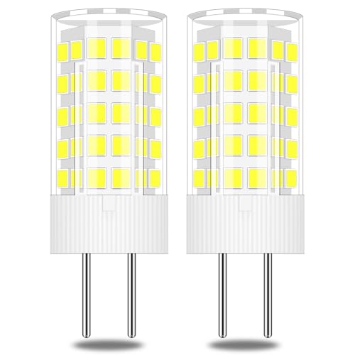 TRIJZHOU.35 4W Äquivalent 30W 40W Halogen Halogenlampe AC DC 12V G6.35 Bi Pin Sockel Mini Glühbirnen Weiß 6000K 2 Stück MEHRWEG