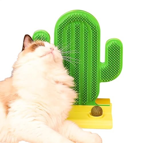 Catnip Scratch Pad Katzenkratzer Cactus Form Cat Scratch Pads Kaktus Katzenkratzspielzeug mit Katzenminze Ball Eckkratzen Katzenkratzbrett Katzenspielzeug