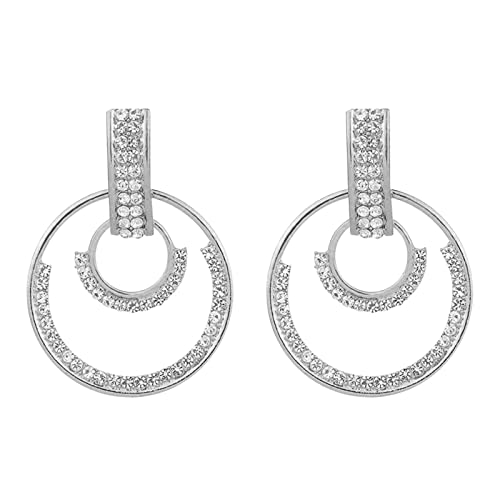 Geometrische Mikro  groÃŸe Kreis Ohrringe dÃ¼nn baumeln Gold Silber elegant Hochzeit Accessoires Schmuck Geschenk fÃ¼r Sie Ohrringe