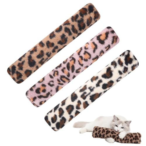 Dcsfadq 3 Stück Katzenminze Spielkissen für Katzen Interaktives Katzenspielzeug Haustier beruhigendes Spielzeug für Zahnpflege und Entspannter Begleitung