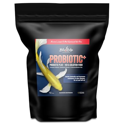 Blue Ridge Fischfutter-Pellets Probiotische Koi- und Goldfische schwimmend groß ausgewogene Ernährung 5LB