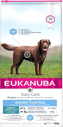 Eukanuba Adult Hundefutter fÃ¼r Gewichtskontrolle Large Breed Huhn 12 kg