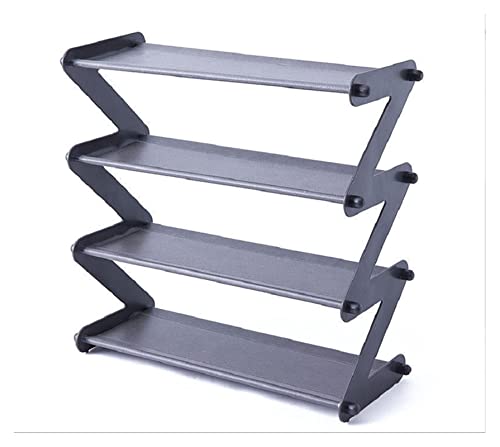 GAXQFEI Schuhständer Multilayer Schuh Rack Organizer Edelstahl Schuhe Regal Stand Schuhschrank Steckplatz Platz Speichern Von Kabinett Grau