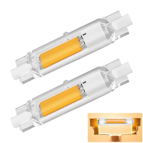 Dvnoua R7S LED 78mm Dimmbar 20W Warmweiß 3000K R7S LED 78mm Lampen Ersatz für 200W Halogen Leuchtmittel 2000LM Kein Flackern 360 Abstrahlwinkel 2er Pack