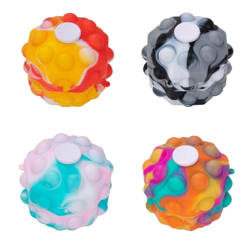 4 Stück Wutball Stressball Anti Stress Bälle Knautschball für Büro Schule und Zuhause Sensorisches Spielzeug Zur Entspannung und Konzentration