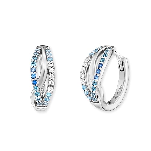 Engelsrufer Infinity Ocean für Damen aus 925er Sterlingsilber rhodiniert Zirkonia verziert   Multicolor 16 mm