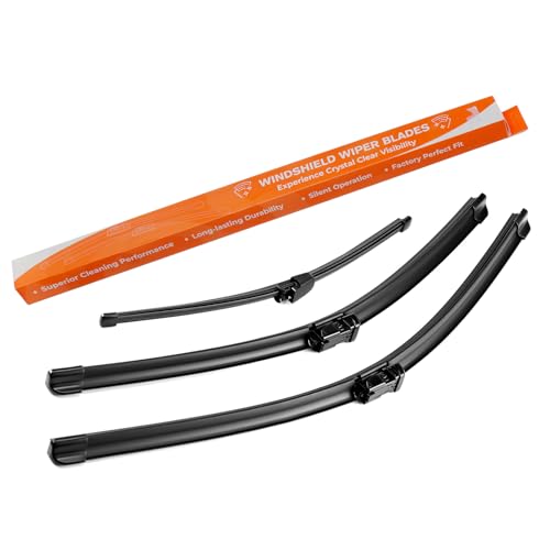 Scheibenwischer Wischerblätter Vorne Hinten Satz Kompatibel mit VW TIGUAN TYP 5N BJ 2007-2016 Frontscheibenwischer und Heckscheibenwischer Länge 600mm 525mm 330mm