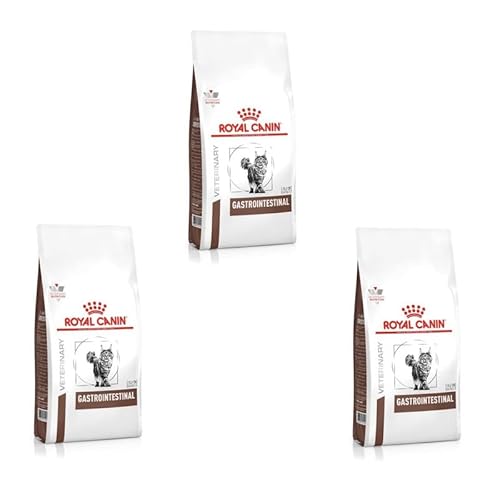 Royal Canin Gastrointestinal Feline 3er Pack 3x 400g Trockenfutter für Kann unterstützend helfen bei gastrointestinalen Erkrankungen bei Hohe Akzeptanz
