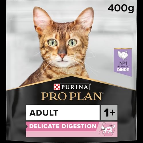 PURINA PRO PLAN Cat Delicate Adult OPTIRENAL reich an Truthahn Trockenfutter Beutel 400g
