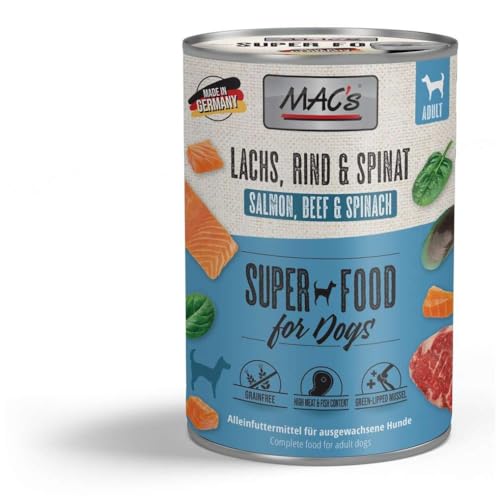 MAC s Dog mit Lachs Rind Spinat 6 x 400 g