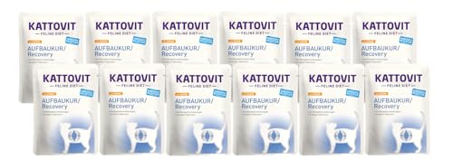  Feline Diet Aufbaukur Recovery 12x 85g mit einem besonders hohen Energiegehalt in Einer leicht verdaulichen Zusammensetzung für ausgewachsene