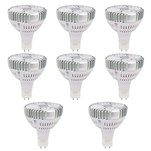 PAZWAHF PAR30 LED Strahler 30W G12 Sockel 3000 Lumen - integrierter Kühlventilator 36 Abstrahlwinkel Ersatz für 100W Halogen Nicht dimmbar - 8 Stück