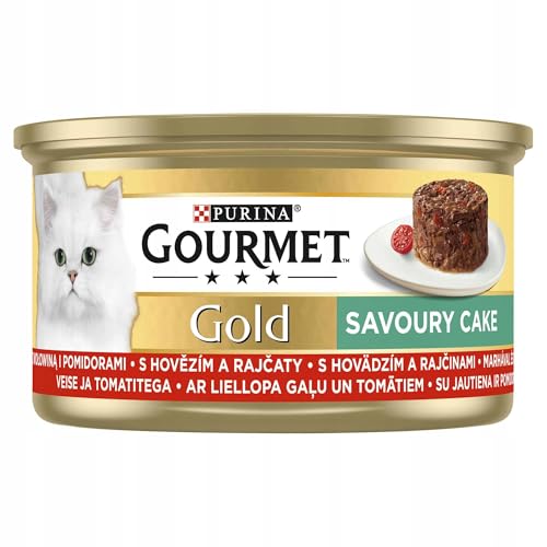 Purina Gourmet Gold Savoury Cake Katzenfutter mit Rind und Tomate 85g