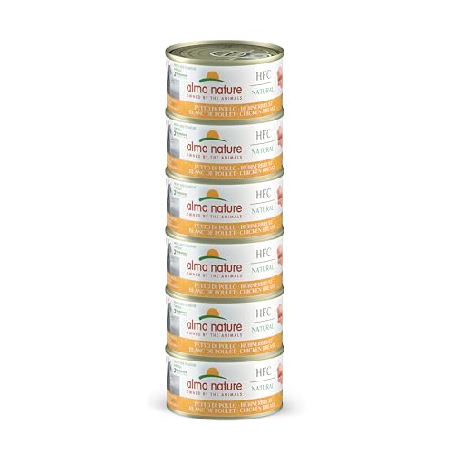 almo nature Megapack Katzenfutter nass Hühnerbrust 6er Pack 6x70g