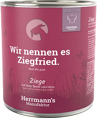 Herrmanns Hundefutter Ziege mit Rote Beete und Hirse 800 g