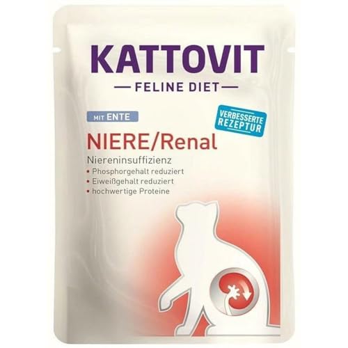 Katzenfutter Kattovit Niere Renal Duck 85g - Marke Kattovit - EAN 4000158772244