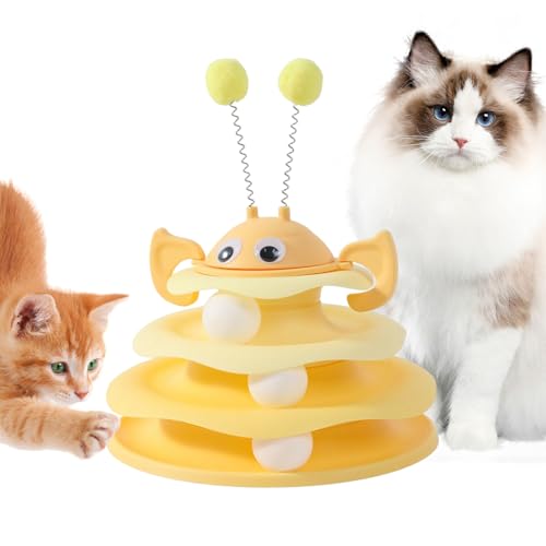 Interaktives Spielzeug für Katzen PP elektrisch rotierend Schmetterlings-Teaser USB-wiederaufladbar Bewegungsspielzeug langlebig kratzfest stimulierendes Aktivitätsspiel für Indoor-Katzen