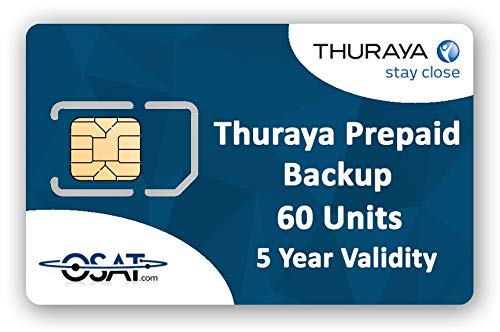 OSAT Thuraya Satellite Phone Prepaid-Backup-SIM-Karte mit 60 Einheiten und Einer Gültigkeit von 5 Jahren