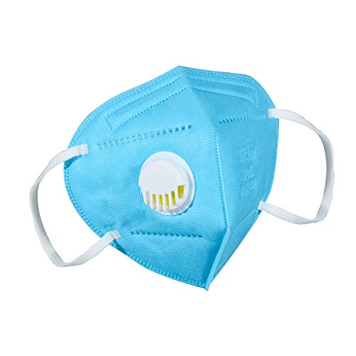 Skxinn 1Pcs/5Pcs/10Pcs Chirurgische Einwegmaskenmasken 6-lagige Mundschutz staubdichter Schutz Infektionssichere Schutzmasken Atemmasken mit Ohrringen, Eindringen von Staub zu verhindern(Blau,5Pcs)