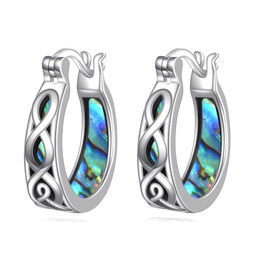  Ohrringe Knot Small Abalone Irish Small Huggie Earrings Schmuck für Frauen