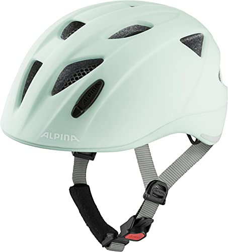 ALPINA XIMO L.E.   Leichter Sicherer Bruchfester Fahrradhelm Mit Optionalen LED Licht Für pastel green matt 47 51