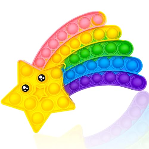 Popit Fidget Toy Anti Stress Spielzeug für Kinder und Erwachsene Sensorik Bubble Fidget Toy Geeignet für Menschen mit Autismus ADHS und Angststörungen Meteor