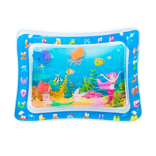 Wasser-Sensor-Spielmatte Sensorische Wasser-Spielmatte Katzen Verdickte Aufblasbare Wassermatte Katze Und Hund Wassersensormatte Wassersensorische Spielmatte Mit Fisch Meer--Thema S