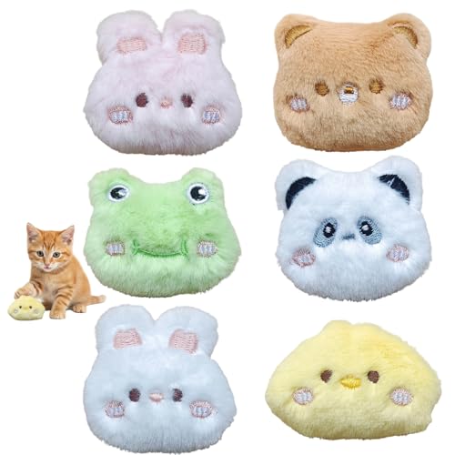 ZocRjvN 6 Stück Katzenminze Kissen Katzenspielzeug Mit Katzenminze Und Baldrian 5 5 cm Weiche Plüschtiere Für Katzen Katzenminze Spielzeug Spielzeug Für Katzen Mit Jagdinstinkt