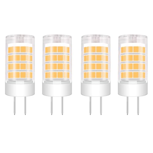 Zyrvolux G5.3 LED Lampe AC DC 12V 3W 30W Halogen GU5.3 MR16 LED Lampe 6000K Kaltesweiß - 4er Pack für Spot-Schienenlampen Einbau-Haus- Landschaftsbeleuchtung mit Klarglas-Linsendesign